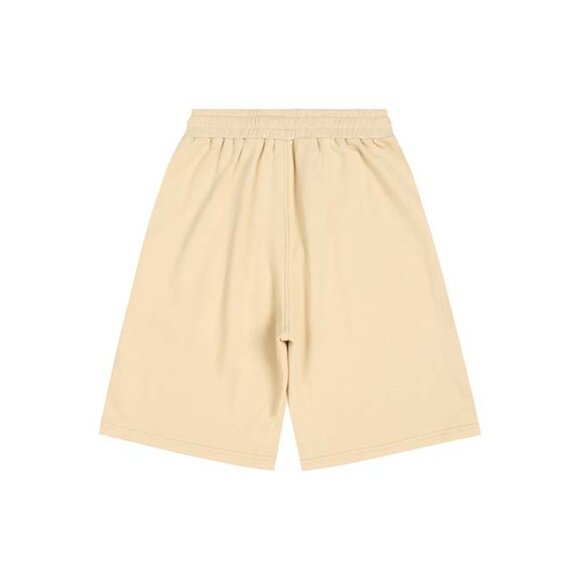 Ami Paris Cream Logo Embroidered Drawstring Shorts - Picture 2 of 10